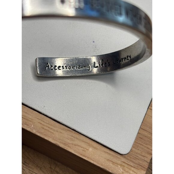 Well-Behaved Women Seldom Make History Silver Cuff Bracelet - Picture 8 of 9